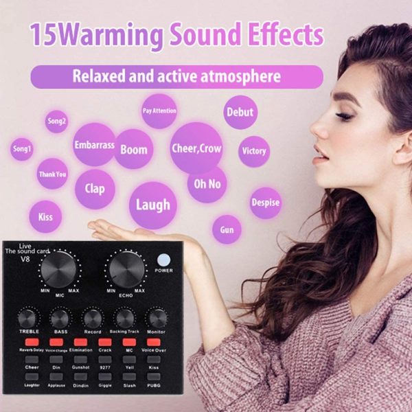 کیت کامل صدابرداری (میکروفون و کارت صدا، کندانسر) مدل BM-800