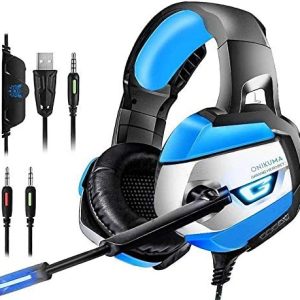 میکروفون ONIKUMA Gaming K5 Headset PS4 Xbox One Headset 7.1 Surround Bass