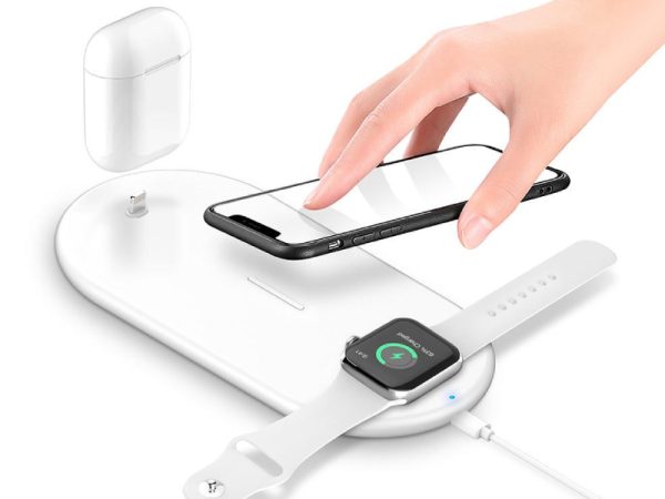 شارژر بی سیم سه کاره مدل 3in1 Wireless Charging Pad