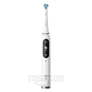 مسواک برقی Oral-B iO سری 9، 7 حالت تمیز کردن برای مراقبت از دندان، فناوری مغناطیسی و تجزیه و تحلیل سه بعدی، نمایشگر رنگی، کیف شارژ مسافرتی و کیف زیبایی